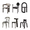 Stylish Single Chairs Featuring Unique Modern Designs For Home Decor 3d model
