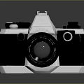 ASEA Vintage Electronic Camera With Classic Design Black White Body Mechanical Lens Control Buttons
