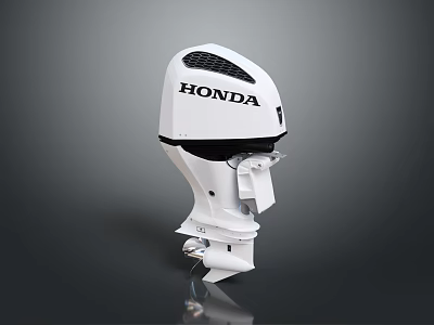 Honda White Mechanical Automotive Components For High Performance Car Parts 3d model