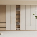 Bedroom Wardrobe Cloakroom Wardrobe Finished Wardrobe Children's Room Wardrobe Solid Wood Wardrobe 3d model