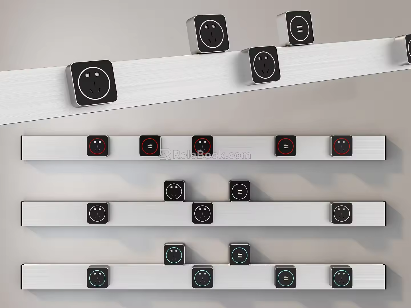 Modern socket 3d model