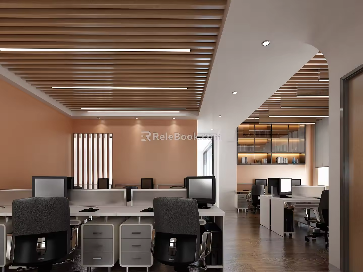 Open Office Area Office Area Tooling Office Area Simple Office 3d model