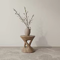 A few round sides and a few new Chinese potted plants 3d model
