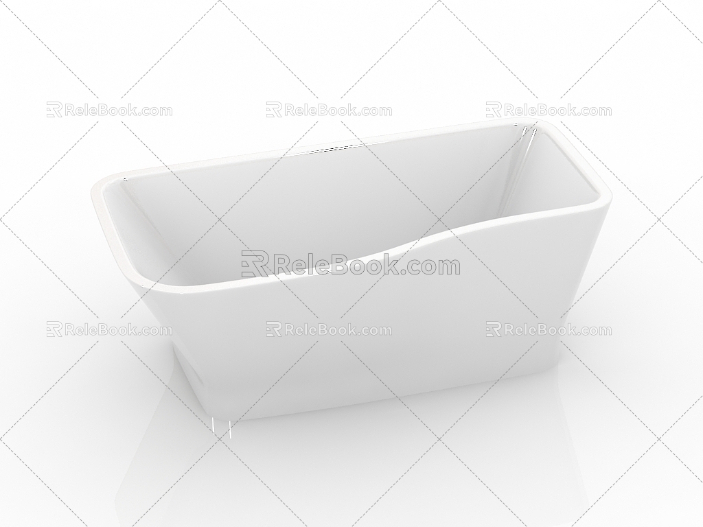 Modern Bathroom Supplies Bathtub 3d model