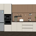 Antique Wine Cabinet Wine Cabinet Refrigerator Steamer Oven Integrated Bread Machine Direct Drinking Machine Removable Rail Socket 3d model