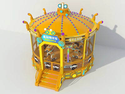 Spray cart rides 3d model