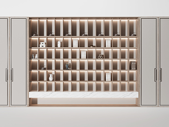 New Chinese Decorative Cabinet 3d model