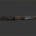 Medieval Decorative Sword With Ornate Hilt And Metal Blade Design