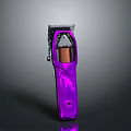 Purple Electric Hair Clipper With Ergonomic Grip And Stainless Steel Blade