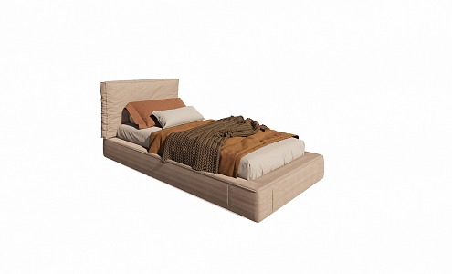 Modern Single Bed 3d model