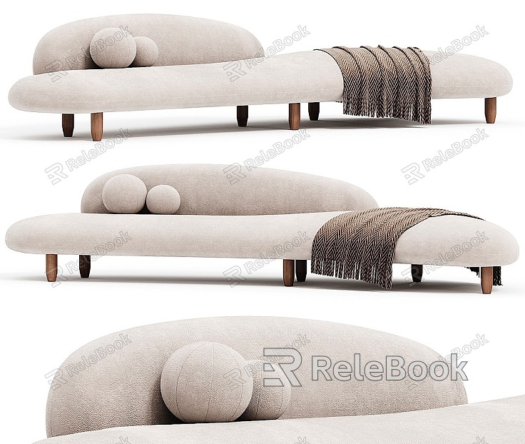 Modern Multiplayer Sofa Shaped Sofa model