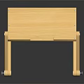 Portable Wooden Folding Table With Stable Legs For Home Daily Use