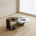 Modern round coffee table 3d model