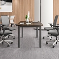 Meeting room Conference table in office area 3d model