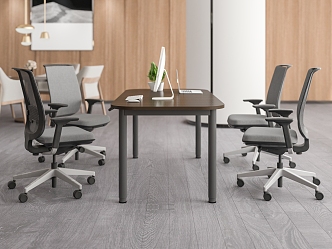 Meeting room Conference table in office area 3d model