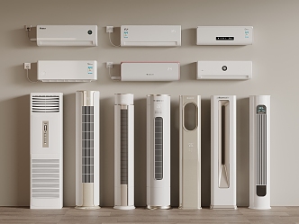 modern air conditioner wall-mounted air conditioner vertical air conditioner 3d model