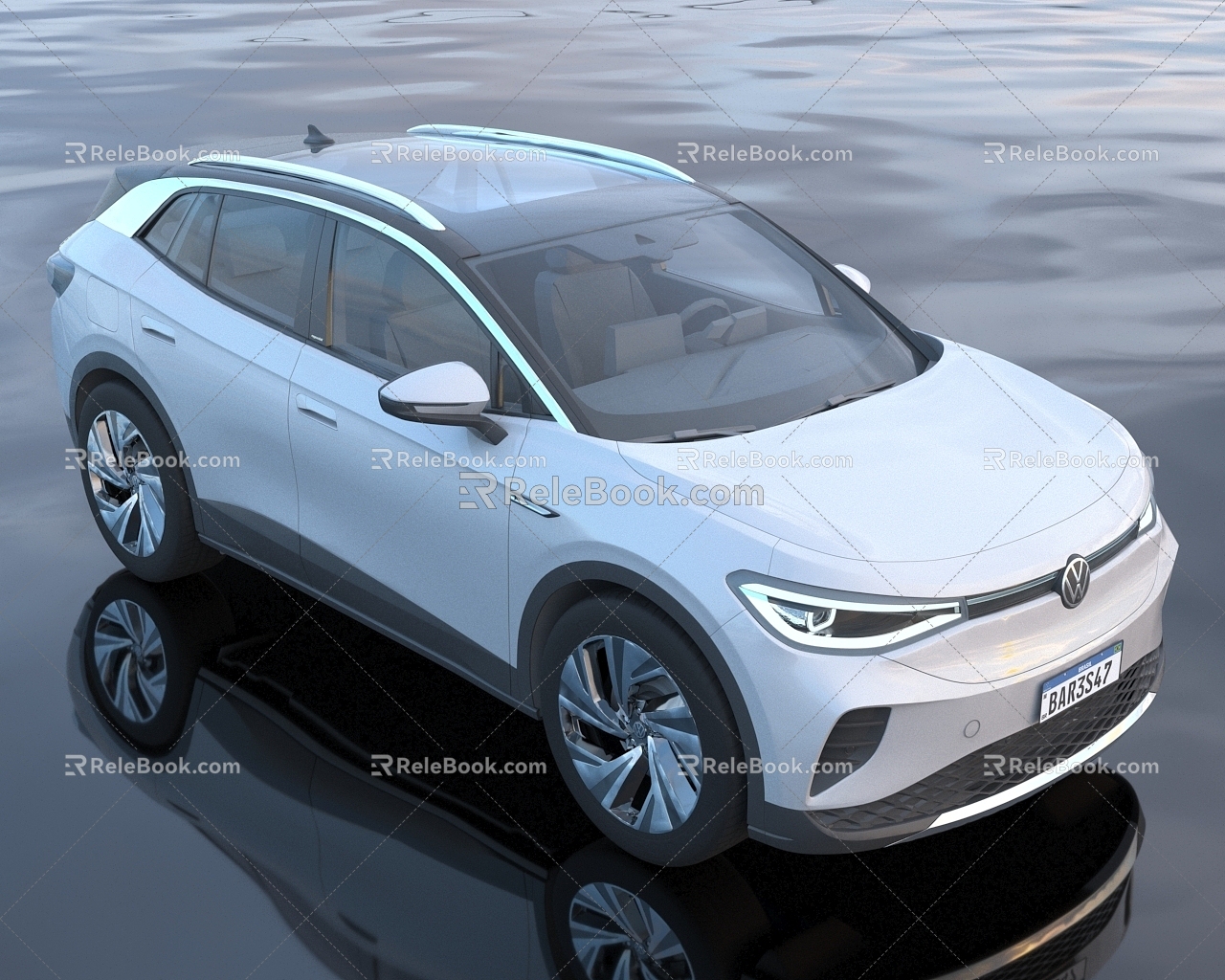 2023 Volkswagen ID4 SUV Simple Edition 3d model