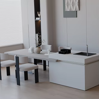 Modern table combination 3d model