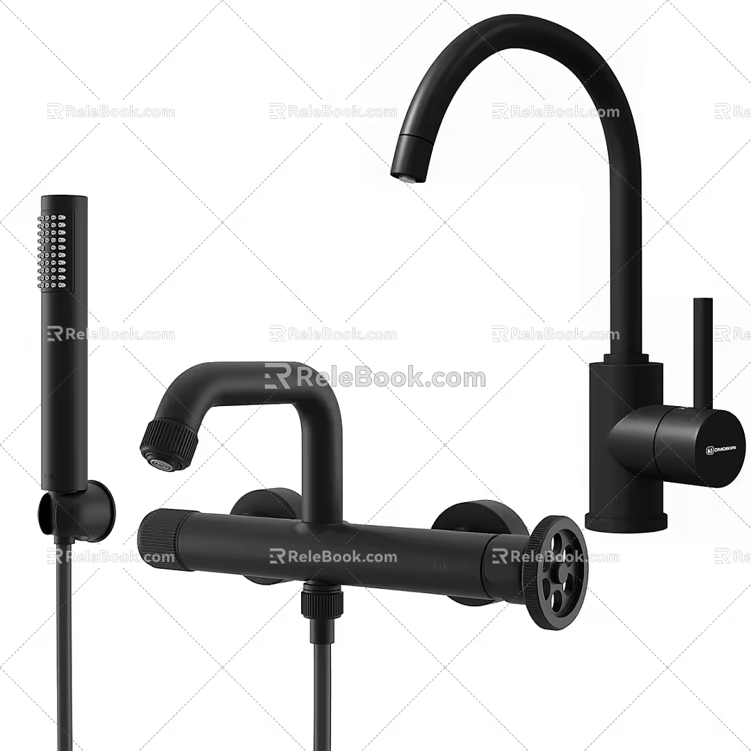 Modern faucet 3d model