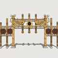 Miao Gate Miao Village Gate Miao Archway Ethnic Customs Gate 3d model