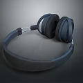 Modern Computer Over Ear Headphones With Comfortable Ear Cushions And Stylish Headband