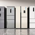 Various Modern Refrigerators In Different Colors And Styles For Kitchen Home Appliances