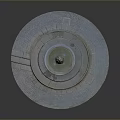 Decorative Fountain With Circular Design And Multi tiered Base On Stone Pavement