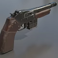 Retro Gun Pistol Shotgun Low Face Number Low Model Simple Model Game Sub-era Film and Television Level Super Realistic High Precision 3d model
