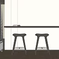 Bar Stool Simple Bar Stool 3d model