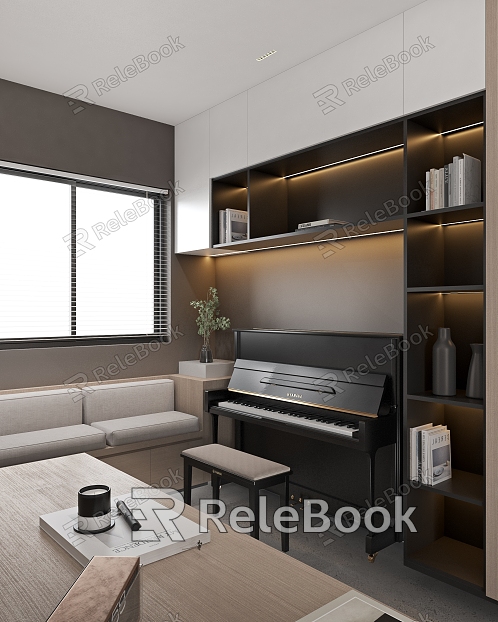 Modern Piano Room model