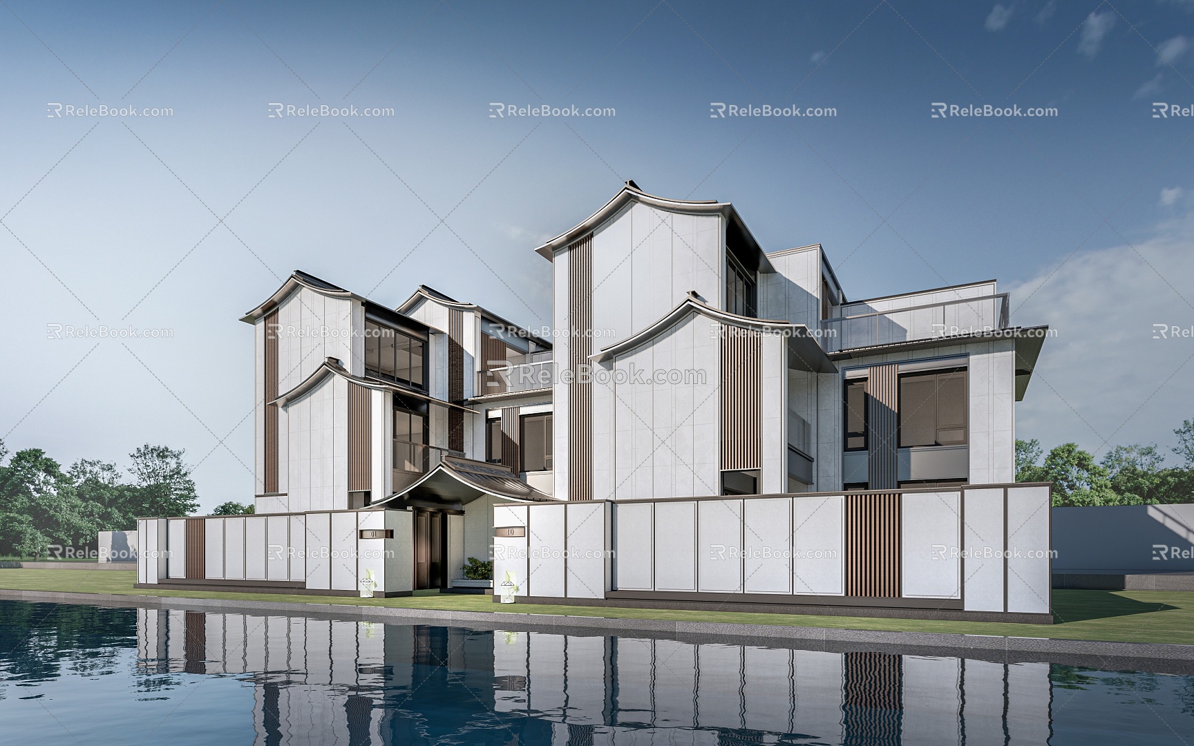 Modern Single-Family Villa Country House Homestay Villa Country Villa 3d model