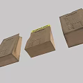 Three Brown Evidence Paper Bags With Labels And Yellow Seal Sticker