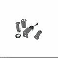 Industrial Mechanical Equipment Parts Including Hexagonal Nuts Cylindrical Sleeves Square Blocks And Rings