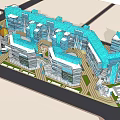 Modern Office Building Complex With Glass Facade And Connected Architectural Design