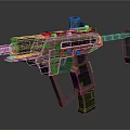 Modern Tactical Weapon Design Featuring Brown Black Metal Body And Sight