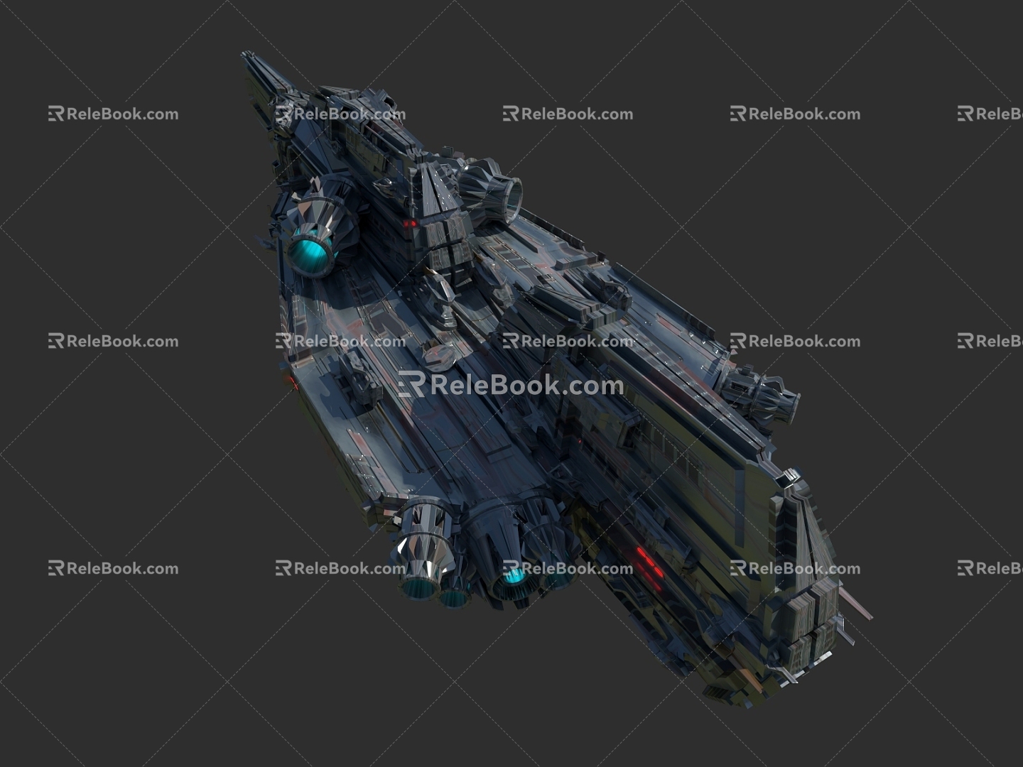 Science Fiction Spaceship Space Base Planet Warship Future Technology Cyberpunk Planetary Vehicle 3d model