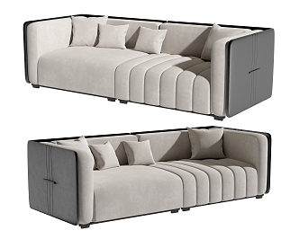 Double sofa 3d model