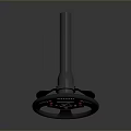 Alpine Racing Steering Wheel Featuring Digital Display Red Buttons And Carbon Fiber