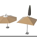 Outdoor Patio Umbrellas with Adjustable Canopy Sturdy Metal Stand and Modern Design Styles