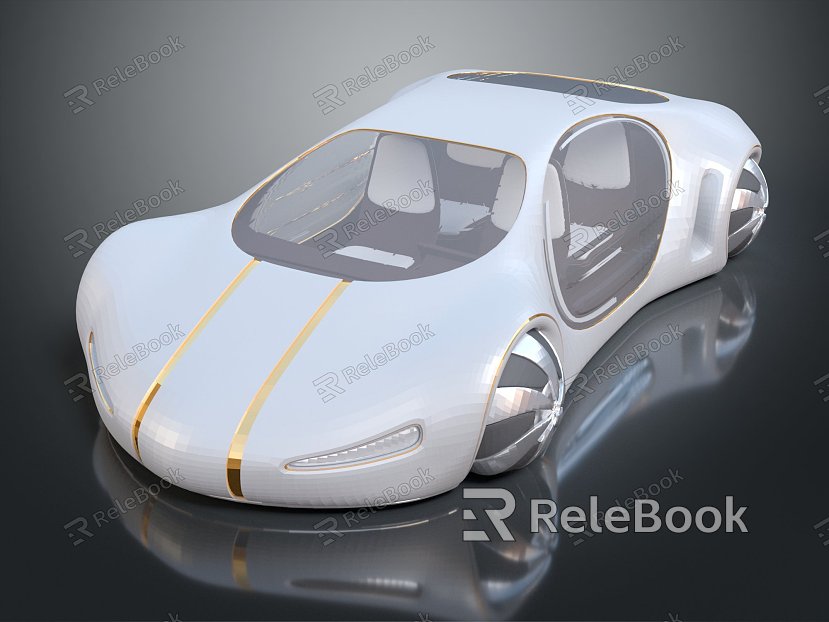 sports car on the concept of future sports car in modern sports car science fiction sports car model