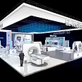 GE Healthcare Exhibition Booth With Modern Design And Medical Equipment