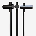 Modern Metal Wall Lamps with Sleek Design in Black Gold and Silver Tones