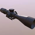 Tactical Weapon Rifle Scope With High Precision Adjustable Optical Lens For Long Range Shooting 3d model