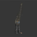 Industrial Tower Crane Equipment with Heavy Duty Metal Boom and Stable Base Structure