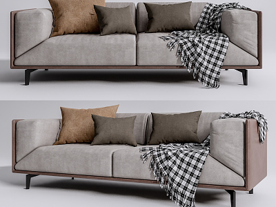 Modern double sofa model