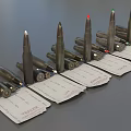 Bullet rifle bullet machine gun bullet ammunition armor piercing bullet shell low face number low model simple model game sub-era film and television level 3d model