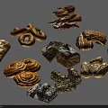 Various Types of Artisanal Bread Including Baguettes Croissants and Rolls on