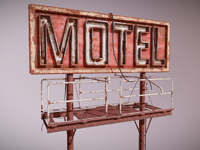 INDUSTRIAL LOFT SIGN BILLBOARD model