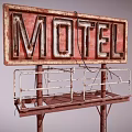 INDUSTRIAL LOFT SIGN BILLBOARD 3d model