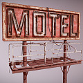 INDUSTRIAL LOFT SIGN SIGN BILLBOARD 3d model